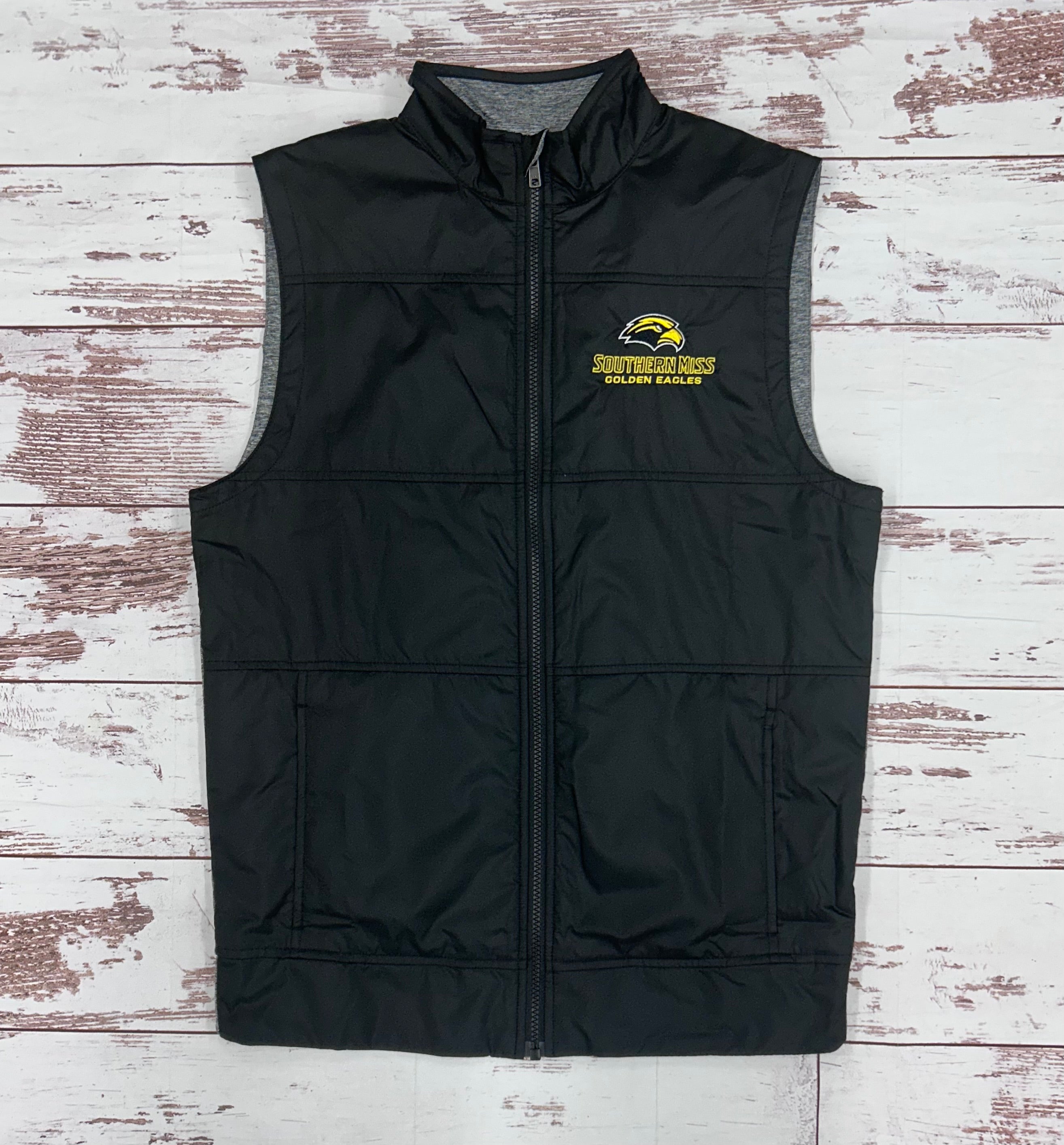 Boxercraft Men's Stealth Woven Full Zip Vest Jacket