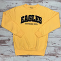 Fundamental Fleece Crewneck Sweatshirt with Chenille Applique Patching Eagles