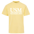 T-Shirt Short Sleeve Coastal Color with White USM Double Bars