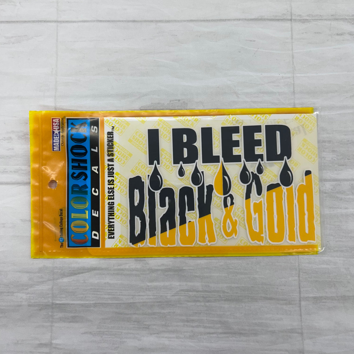 Auto Decal I Bleed Black and Gold
