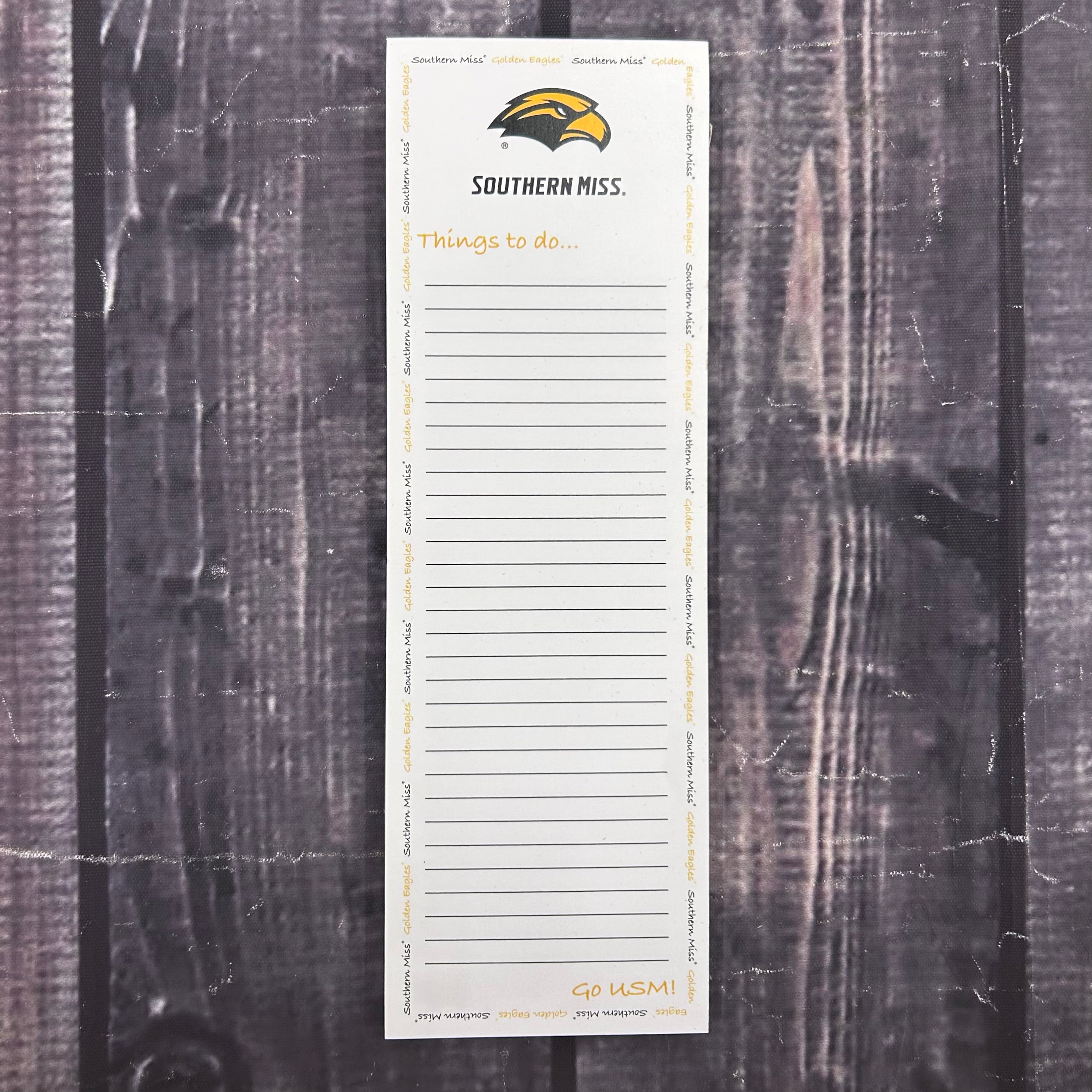 Things To Do Pad Magnet 50 Sheets Eagle Head Southern Miss