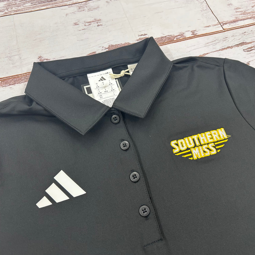 Adidas Women's Ultimate 365 Solid Polo with Southern Miss Bars