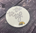 Button Howdy TTT Rope Font with Eagle Head