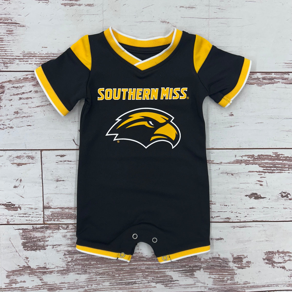 Infant All Day Football Jersey Romper