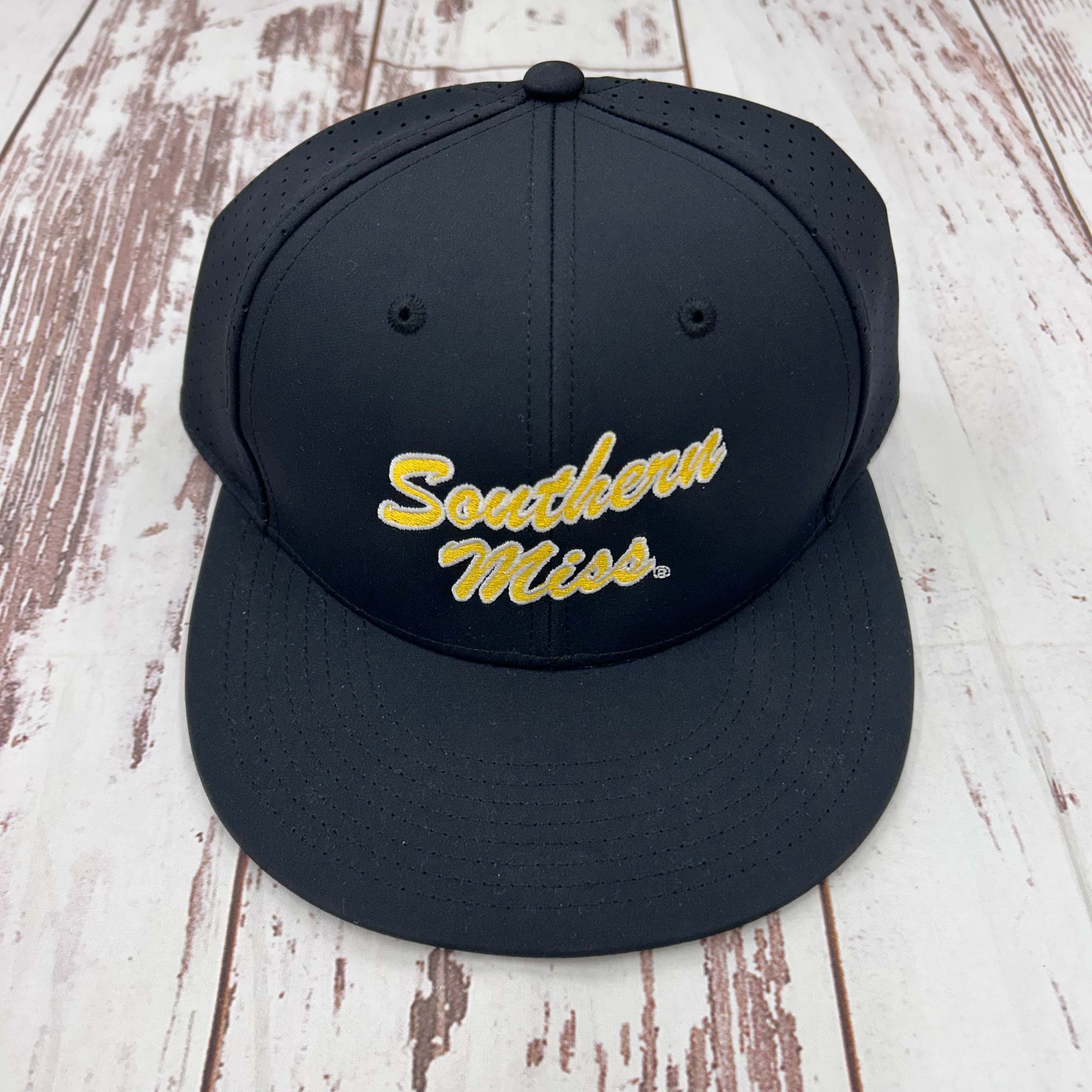 Cap Baseball Smi Southern Miss Script Vent Bk