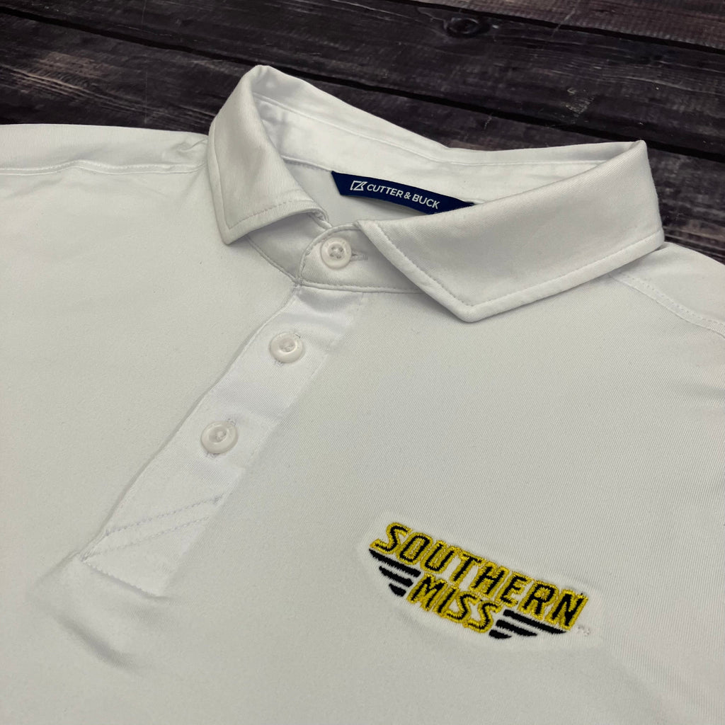Cutter & Buck Men's Coastline Epic Comfort Eco Polo with Southern Miss Bars