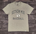 T-Shirt Short Sleeve Baseball Emblem with Stacked USM