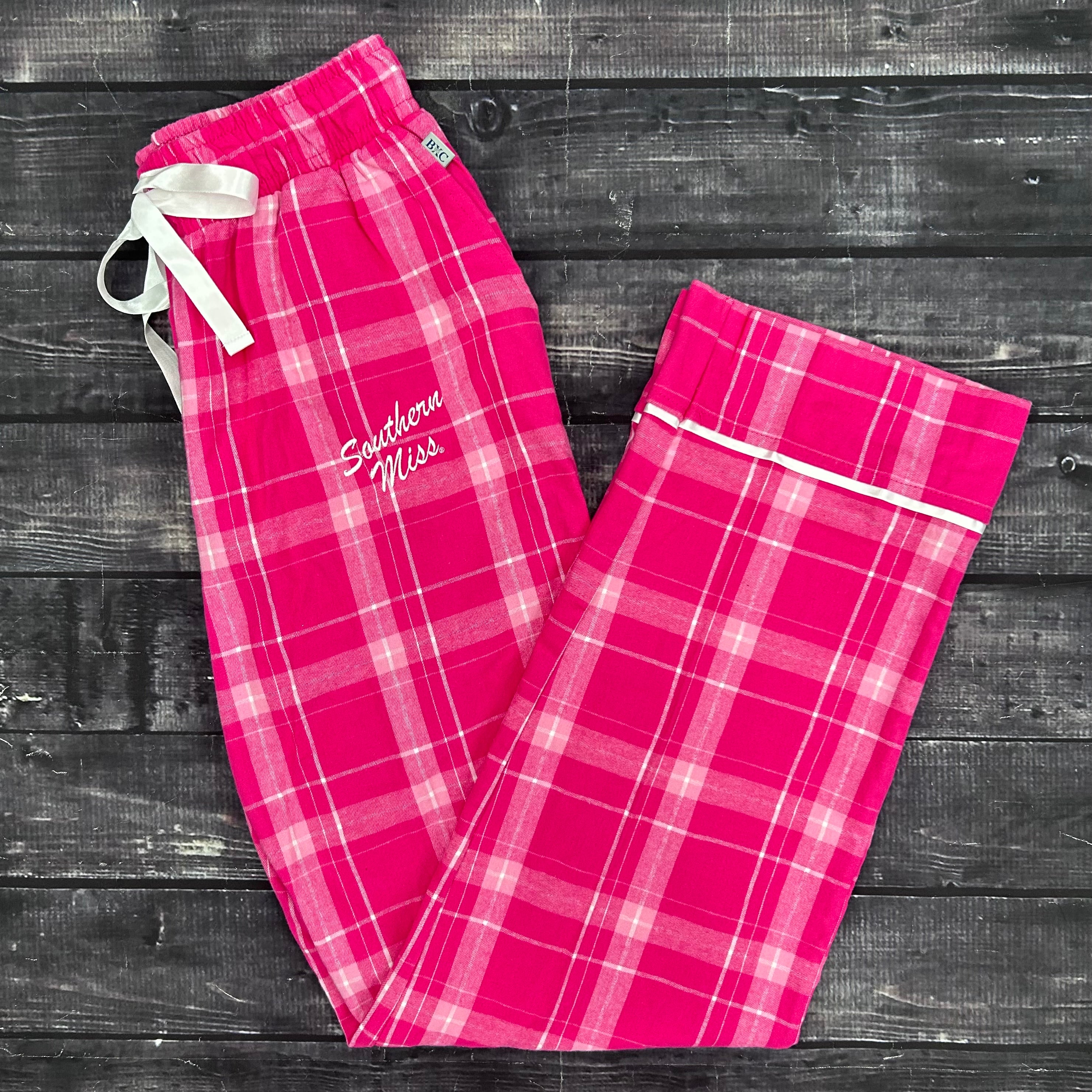 Women's Cuff Flannel Pant with Southern Miss Script