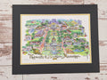 USM Vintage Campus Double Mat Print