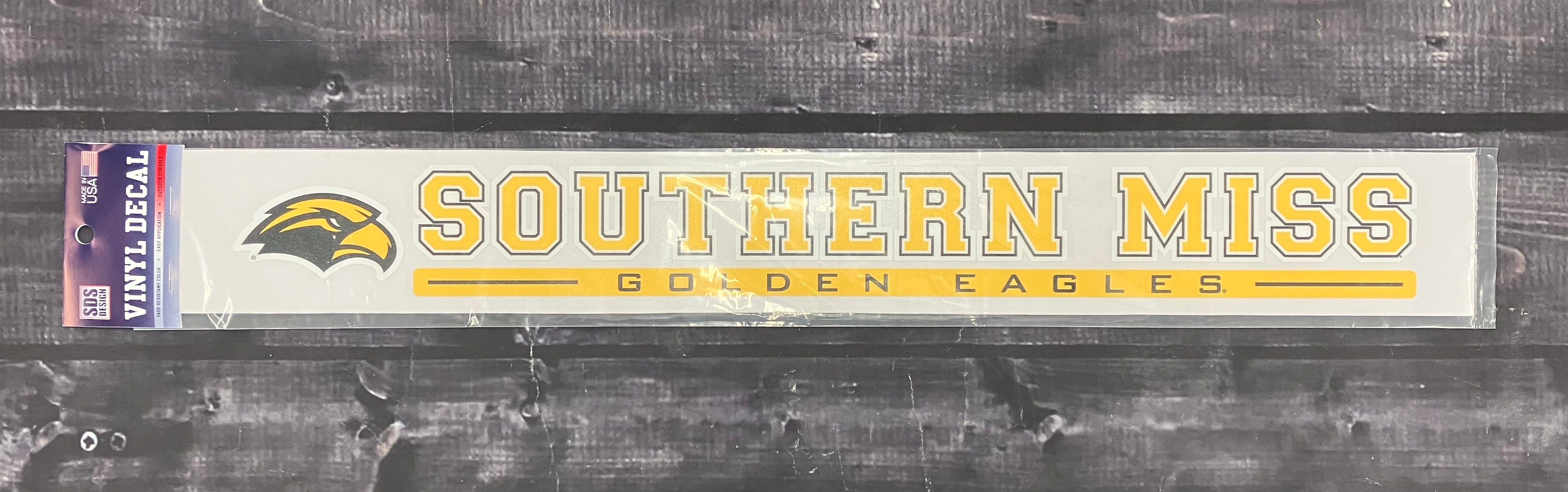 Auto Decal 20" with Eagle Head Southern Miss Golden Eagles