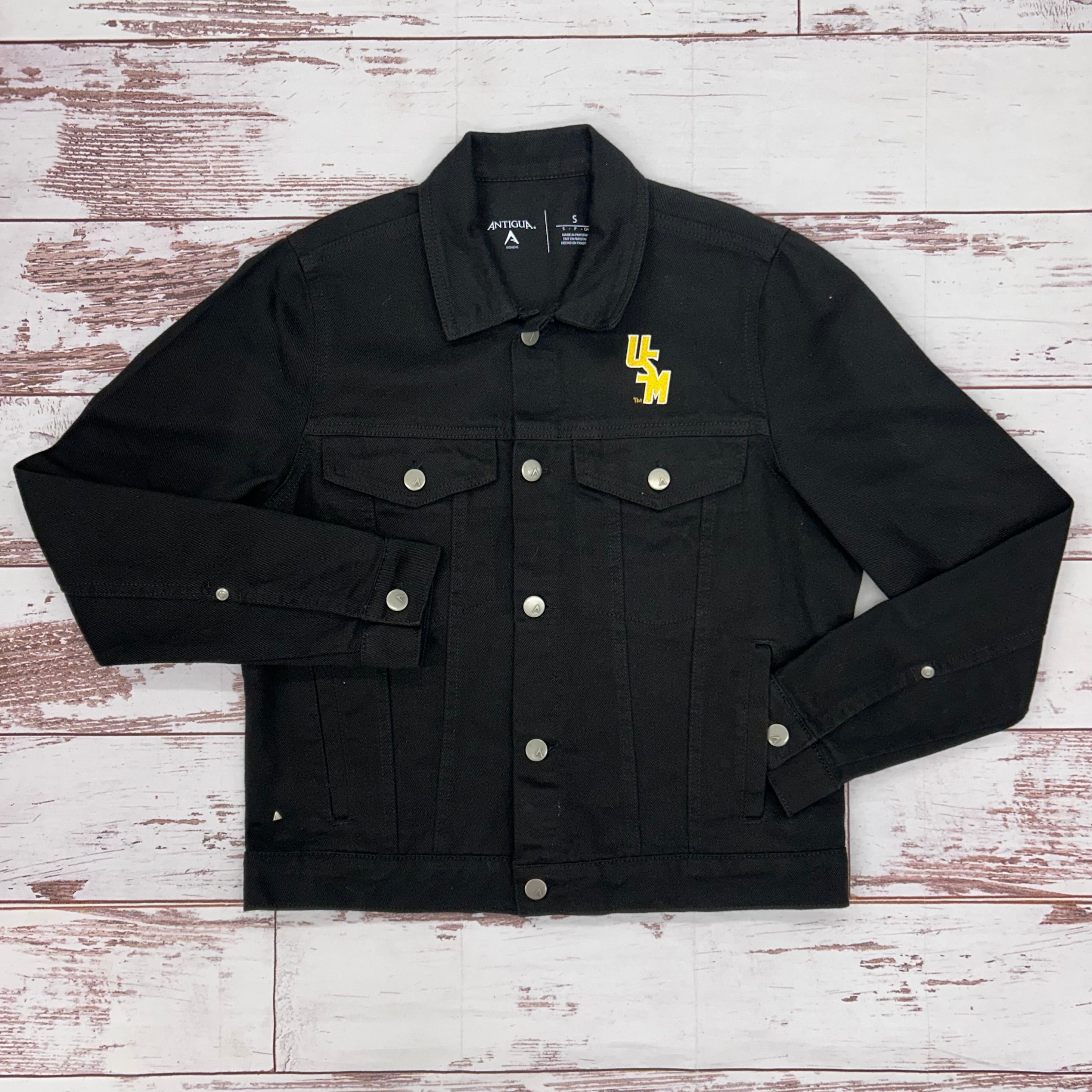 Women's Flare Long Sleeve Button-up Jacket with Stacked USM