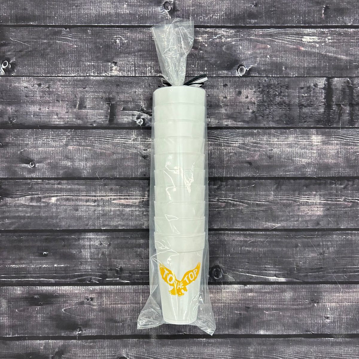 Cups Styrofoam 10 Pack Eagle To The Top Gold