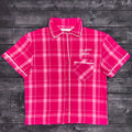 Women's Boxy Flannel Shirt with Southern Miss Script
