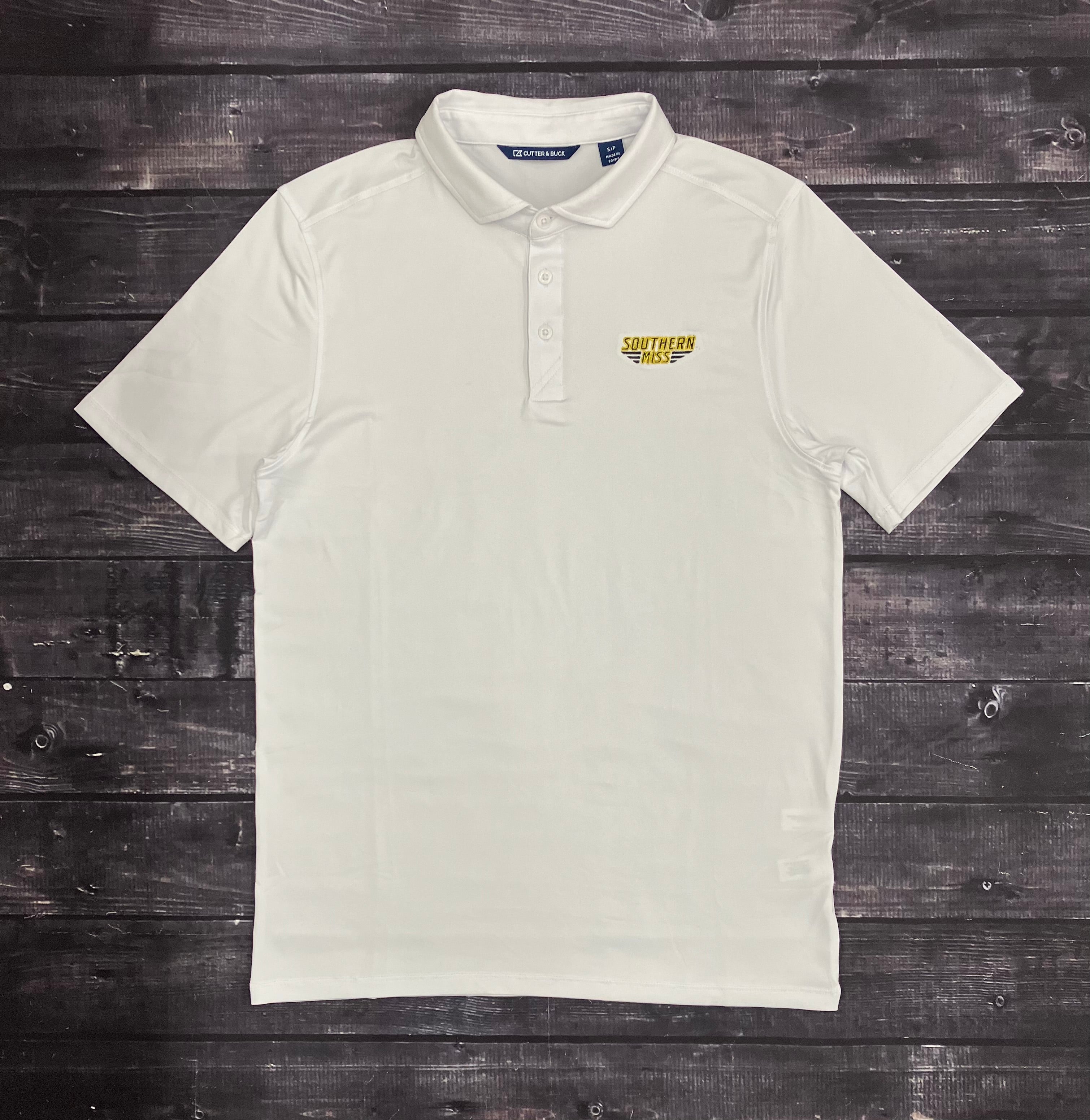 Cutter & Buck Men's Coastline Epic Comfort Eco Polo with Southern Miss Bars