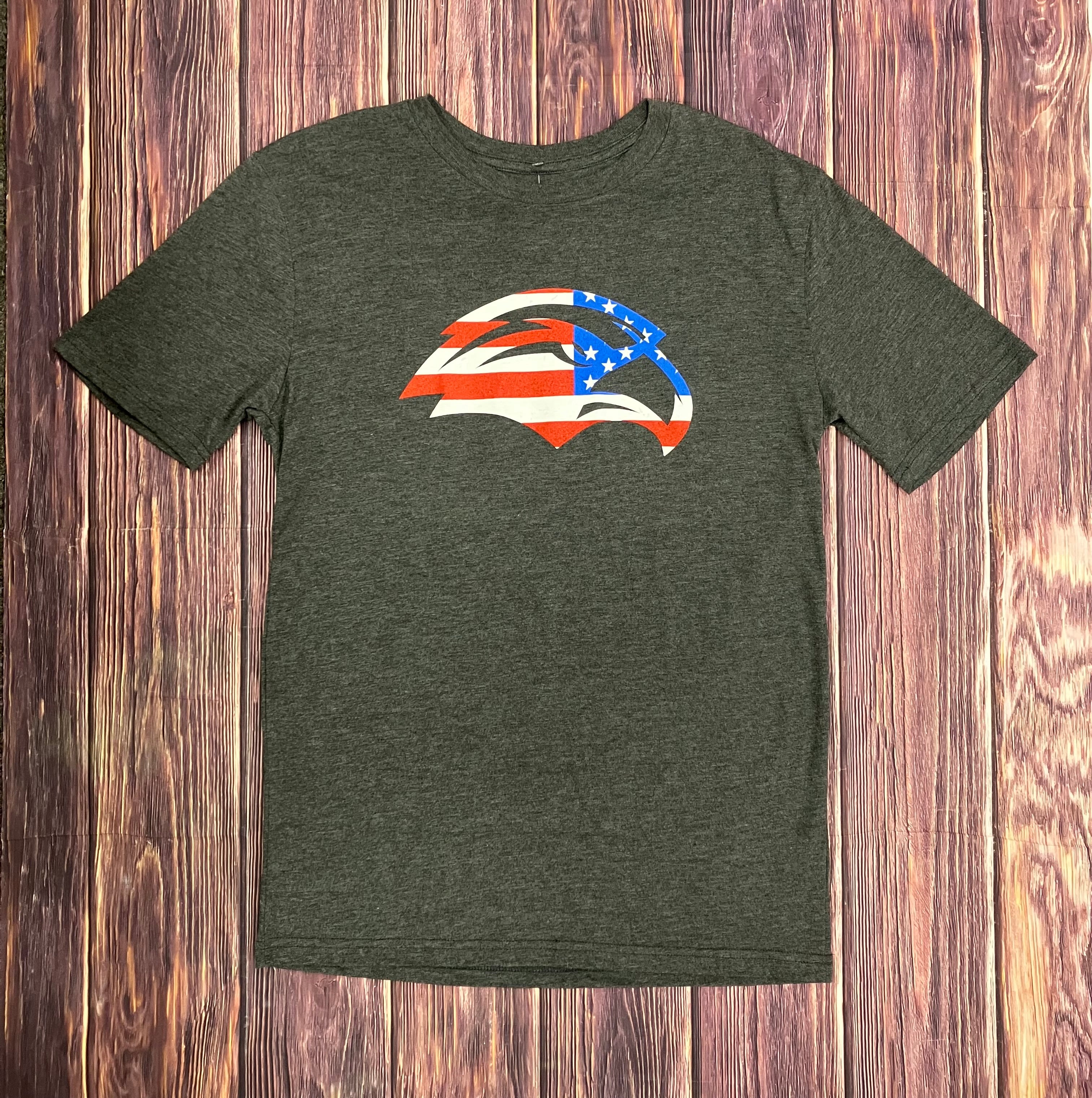 T-Shirt Short Sleeve Triblend Eagle Head USA