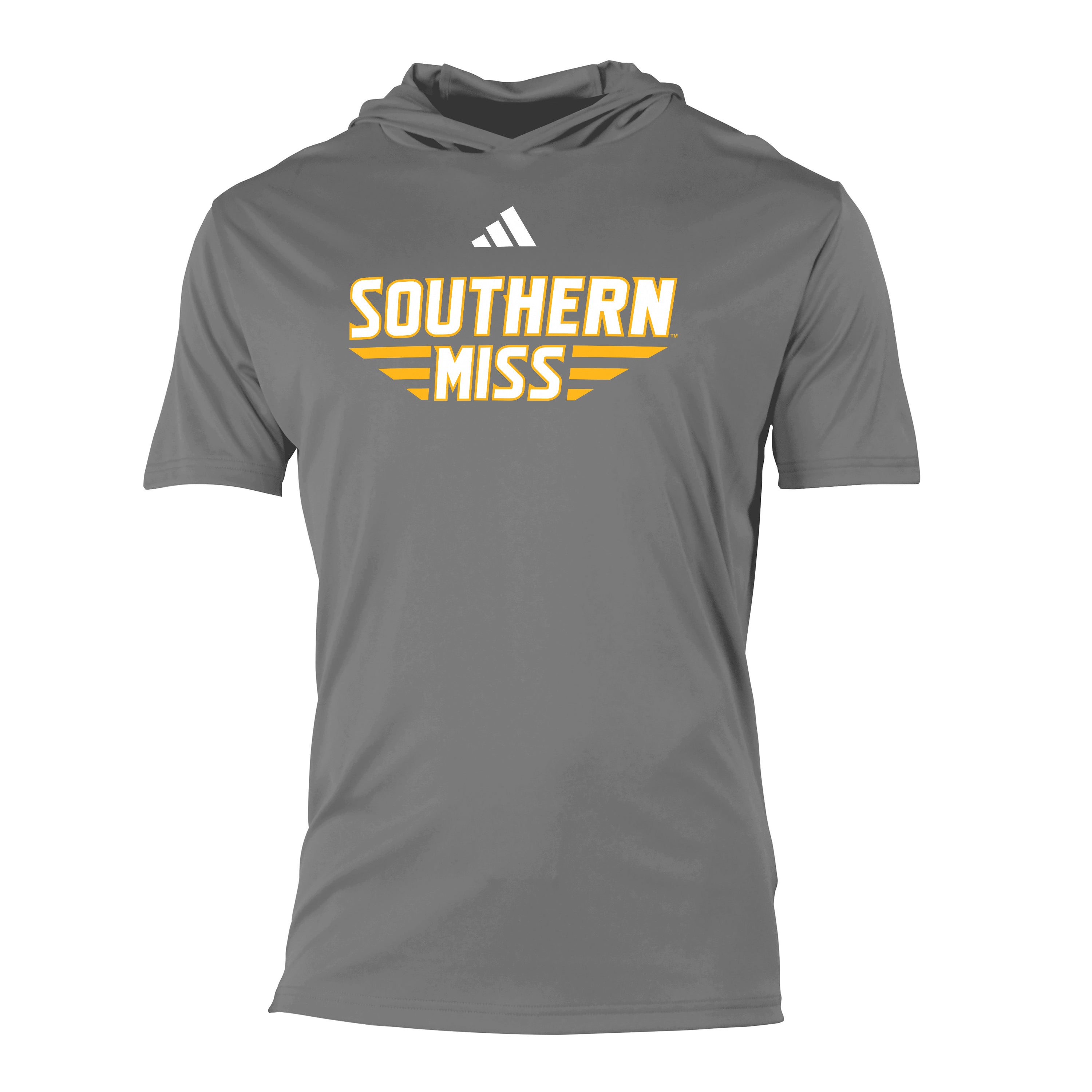 Adidas Hooded T-Shirt with Southern Miss Bars