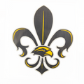 Auto Decal Fleur De Lis W Eagle Head