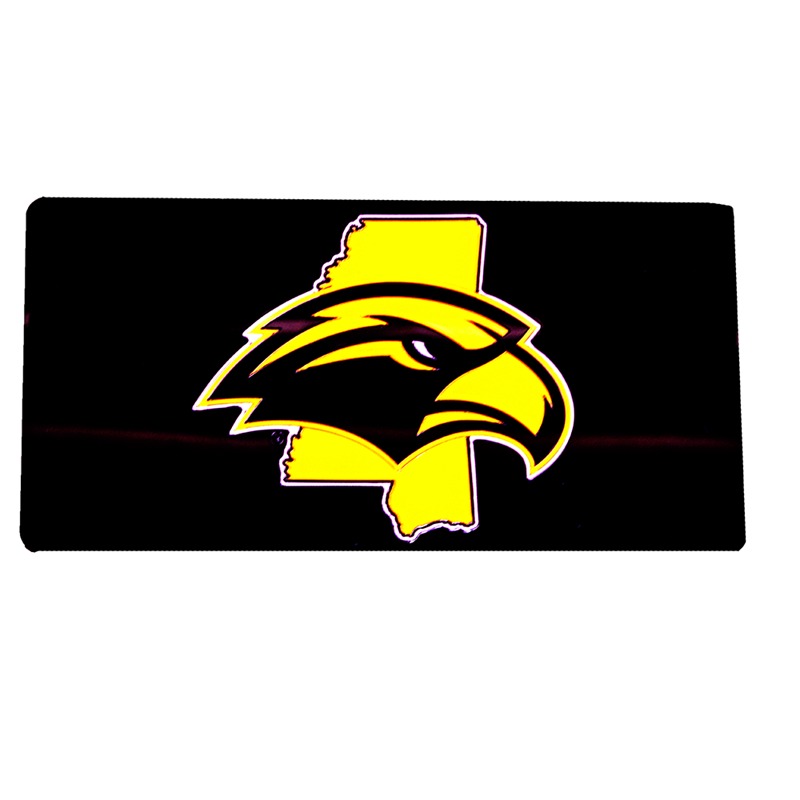 Auto License Plate Mississippi State Emblem Eagle Head