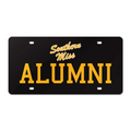 Auto License Plate Southern Miss Script Alumni Gold
