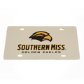 Auto License Plate White Wordmark