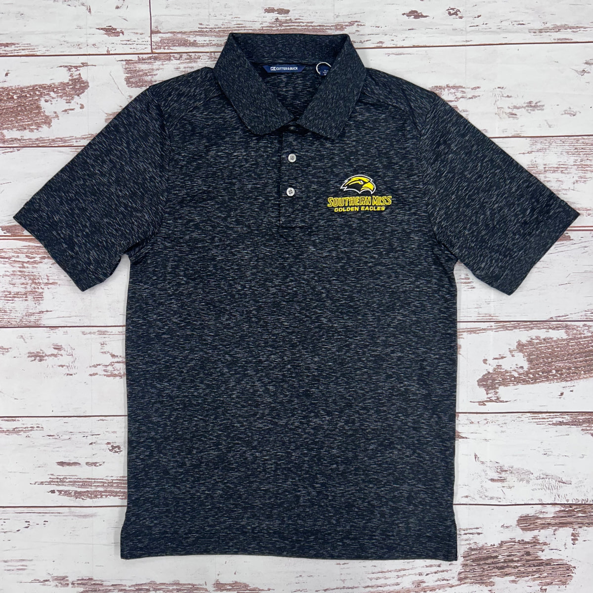 Cutter & Buck Men's Advantage Space Dye Polo with Wordmark