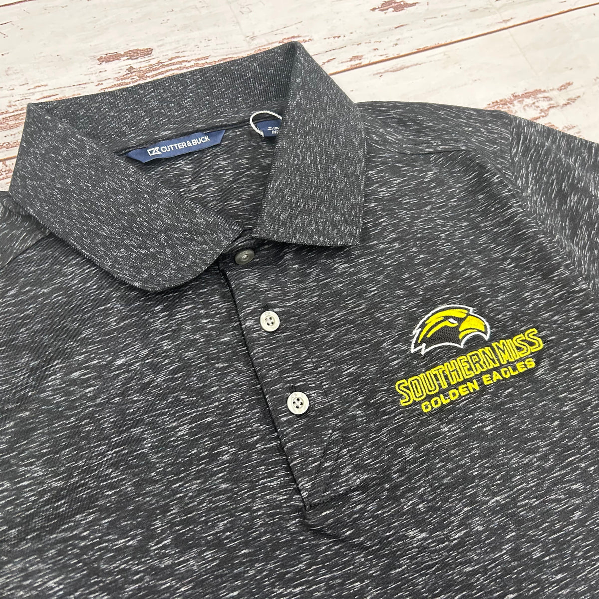 Cutter & Buck Men's Advantage Space Dye Polo with Wordmark