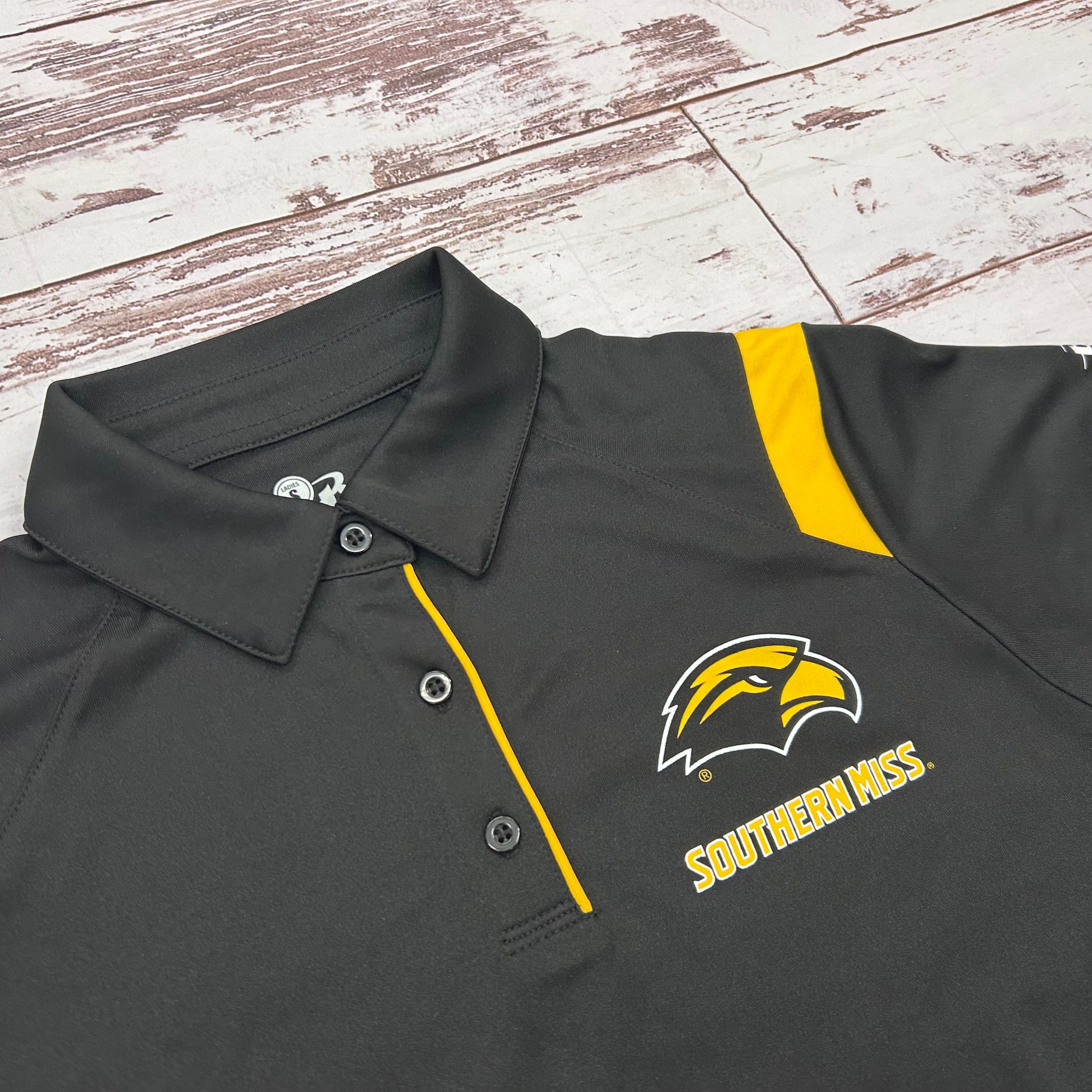 Badger Women's On the Rise Polo with Eagle Head Southern Miss