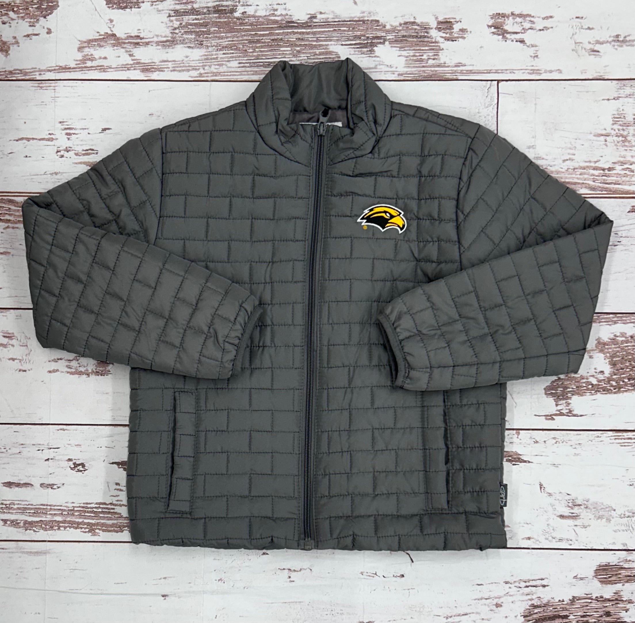 Youth Elliot Quilted Jacket with Eagle Head
