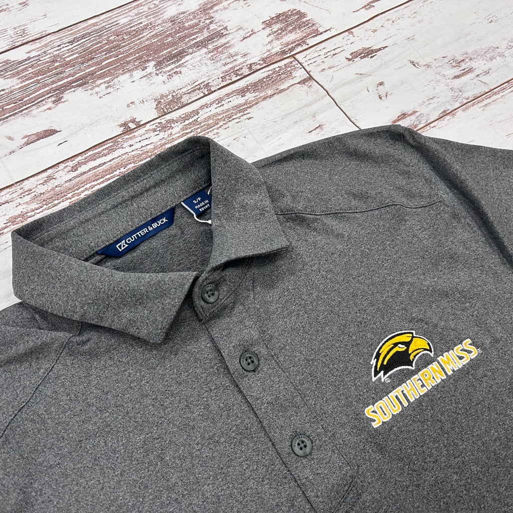 Cutter & Buck Men's Forge Eco Recycled Polo with Eagle Head Southern Miss