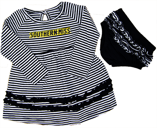 Colosseum Athletics Baby Who-Ville Southern Miss Dress and Bloomers Two Piece Set