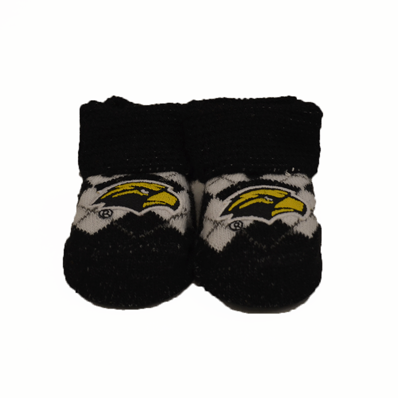 Atlanta Hosiery Co Baby Bootie Gift Box Set Argyle Eagle Head