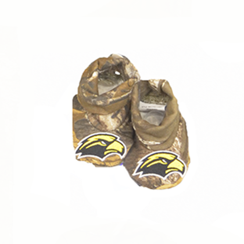 Creative Knitwear Baby Booties Camo with Eagle Head