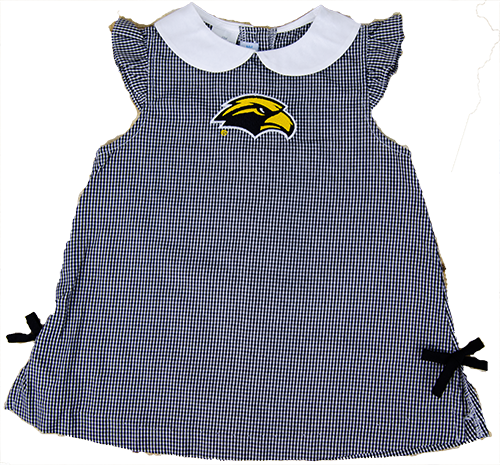 Embroidered Baby Dress with Eagle Head