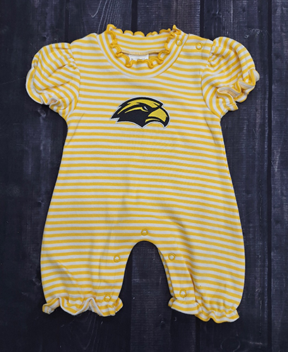 Creative Knitwear Baby Stripe Bubble Onesie with Eagle Head