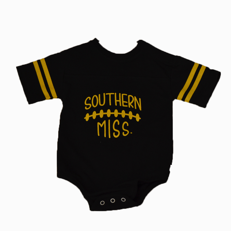 Third Street Sportswear Baby Southern Miss Football Laces Onesie