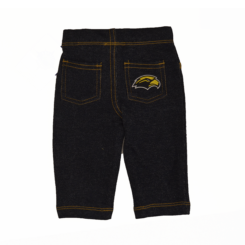 Creative Knitwear Baby Denim Jean with Back Pocket and Eagle Head