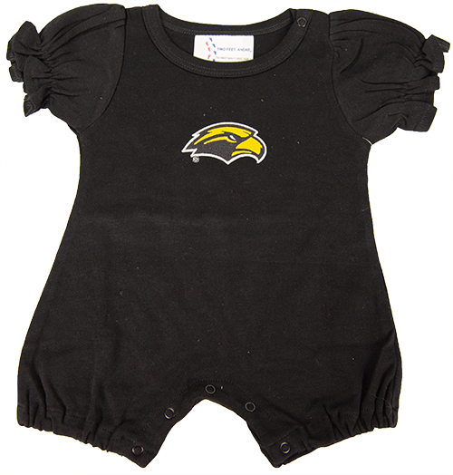 Baby Ruffle Short Sleeve Romper with Eagle Head