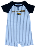 Baby Boy Romper Buddy Baseball Jersey with Southern Miss and Eagle Head