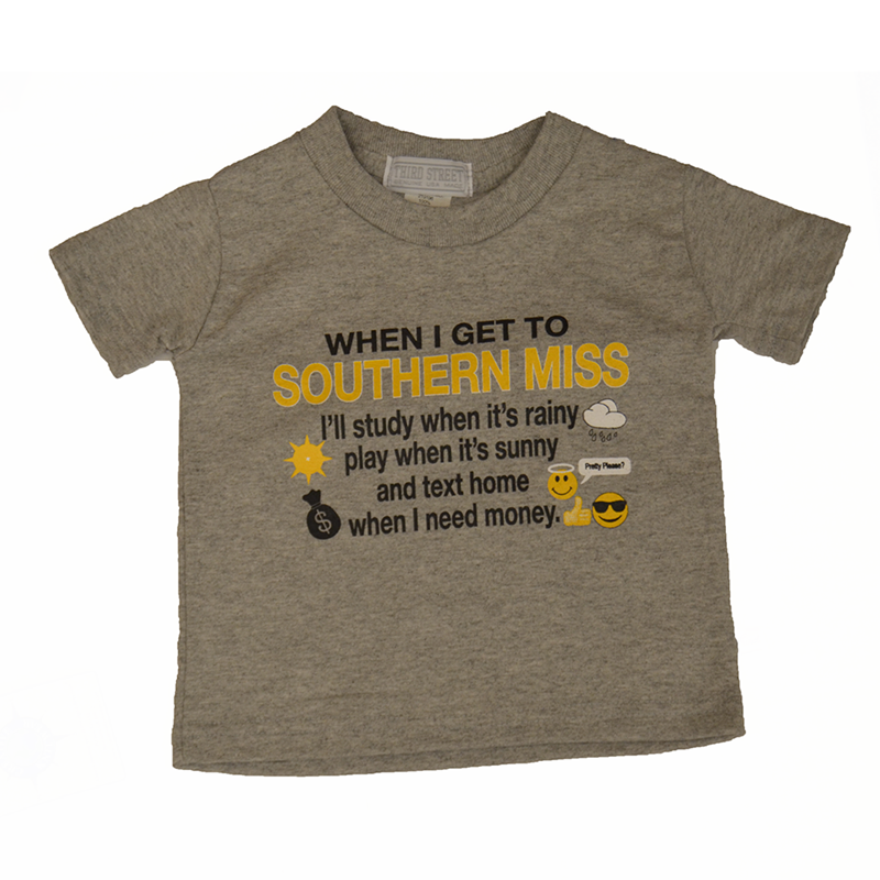 Third Street Sportswear Baby When I Get to Southern Miss Short Sleeve T-Shirt