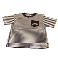 Creative Knitwear Baby Striped Short Sleeve T-Shirt with Pocket