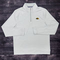 Southern Tide Men's Cruiser Micro-Stripe Quarter Zip Pullover with Eagle Head