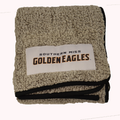 Blanket Sherpa 50" X 60" Frosty Fleece Trim Black