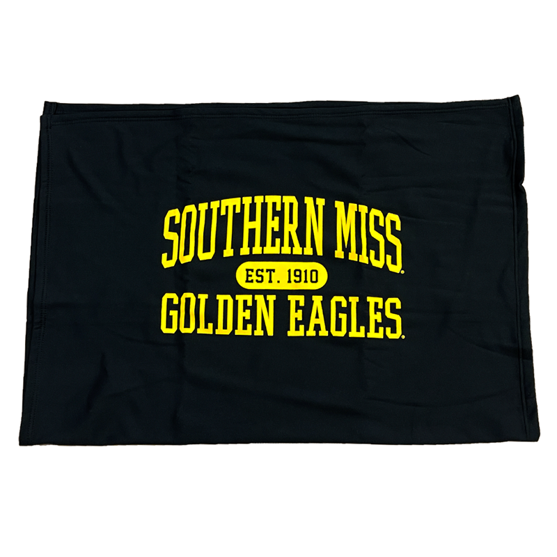 Pro-Weave Sweatshirt Blanket with Southern Miss Est 1910 Golden Eagles