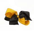 Bow Curly Two Tone Jumbo Black Gold