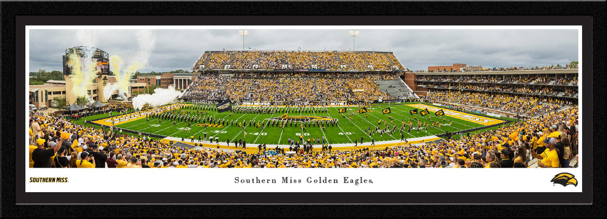 Panorama Southern Miss #3 Football 50 Yard 2025 Southern Miss Golden Eagles