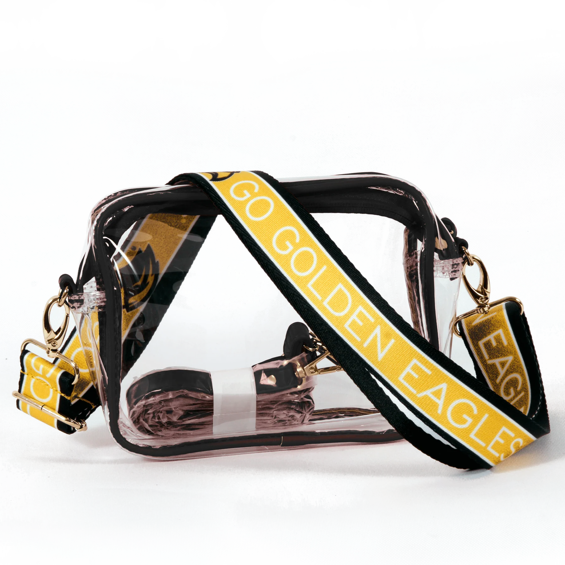 Bridget Clear Purse with Southern Miss Strap