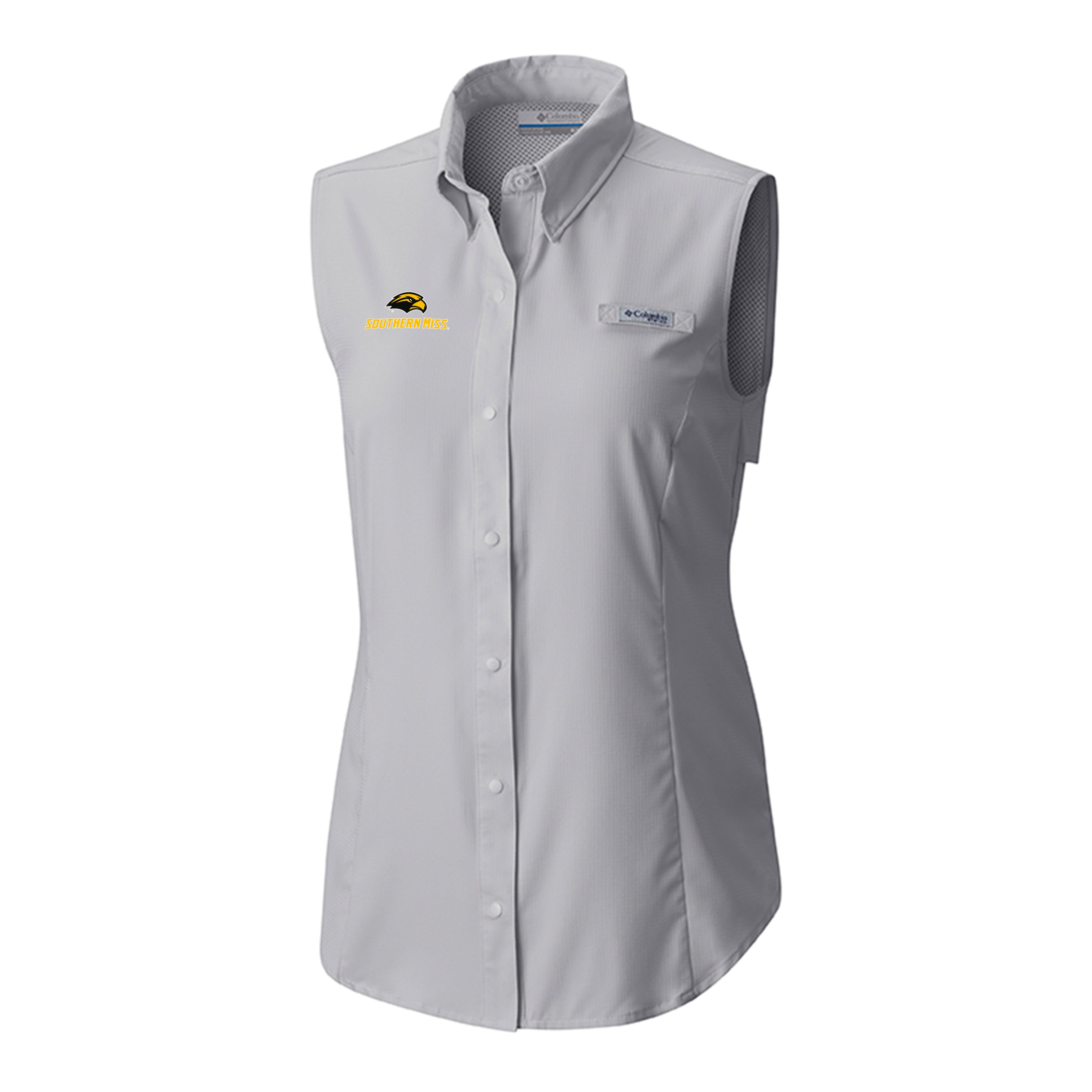 Women's Sleeveless Tamiami Shirt with Eagle Head Southern Miss