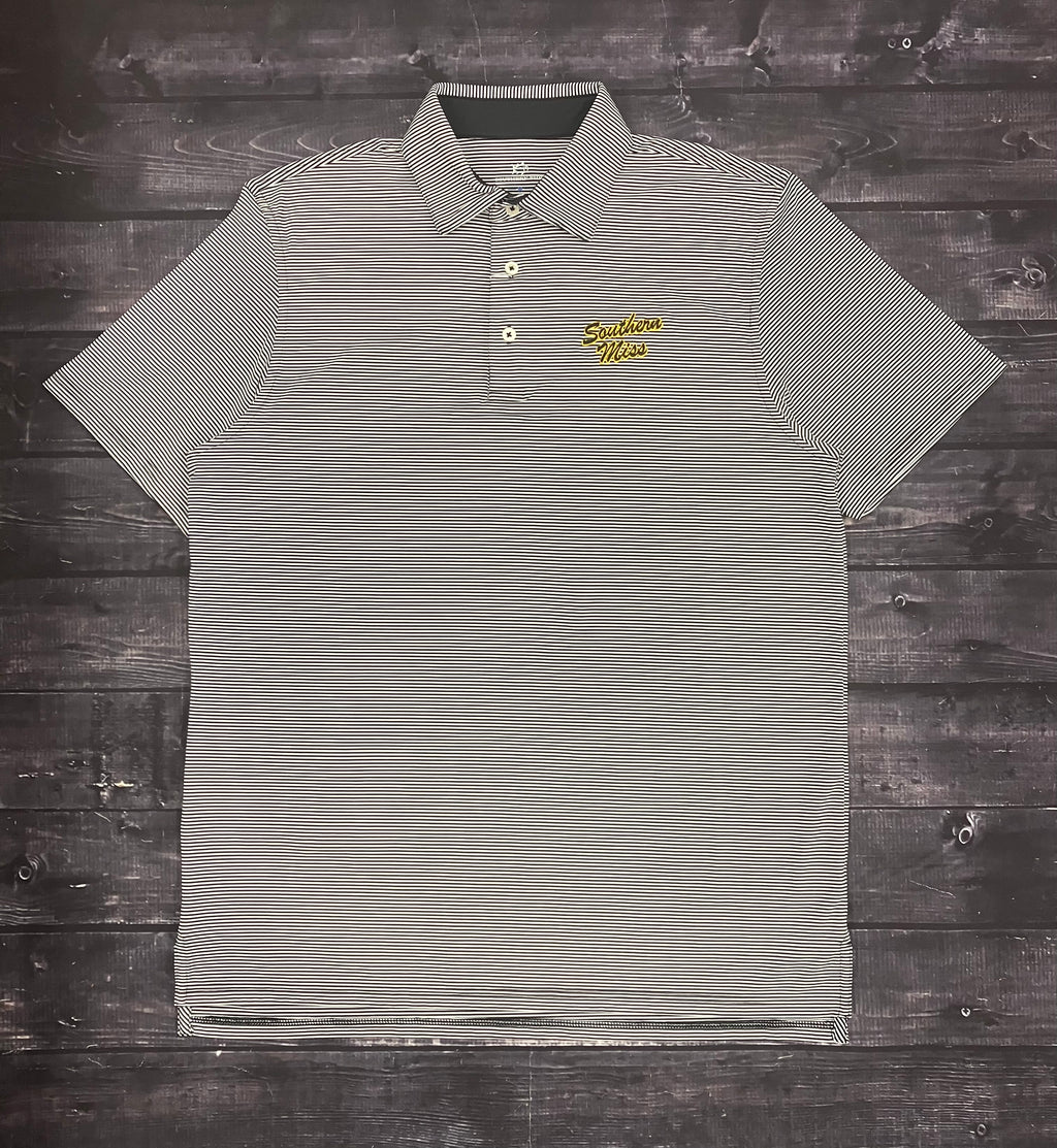 Southern Tide Polo Men's Brrreeze Meadowbrook Striped White