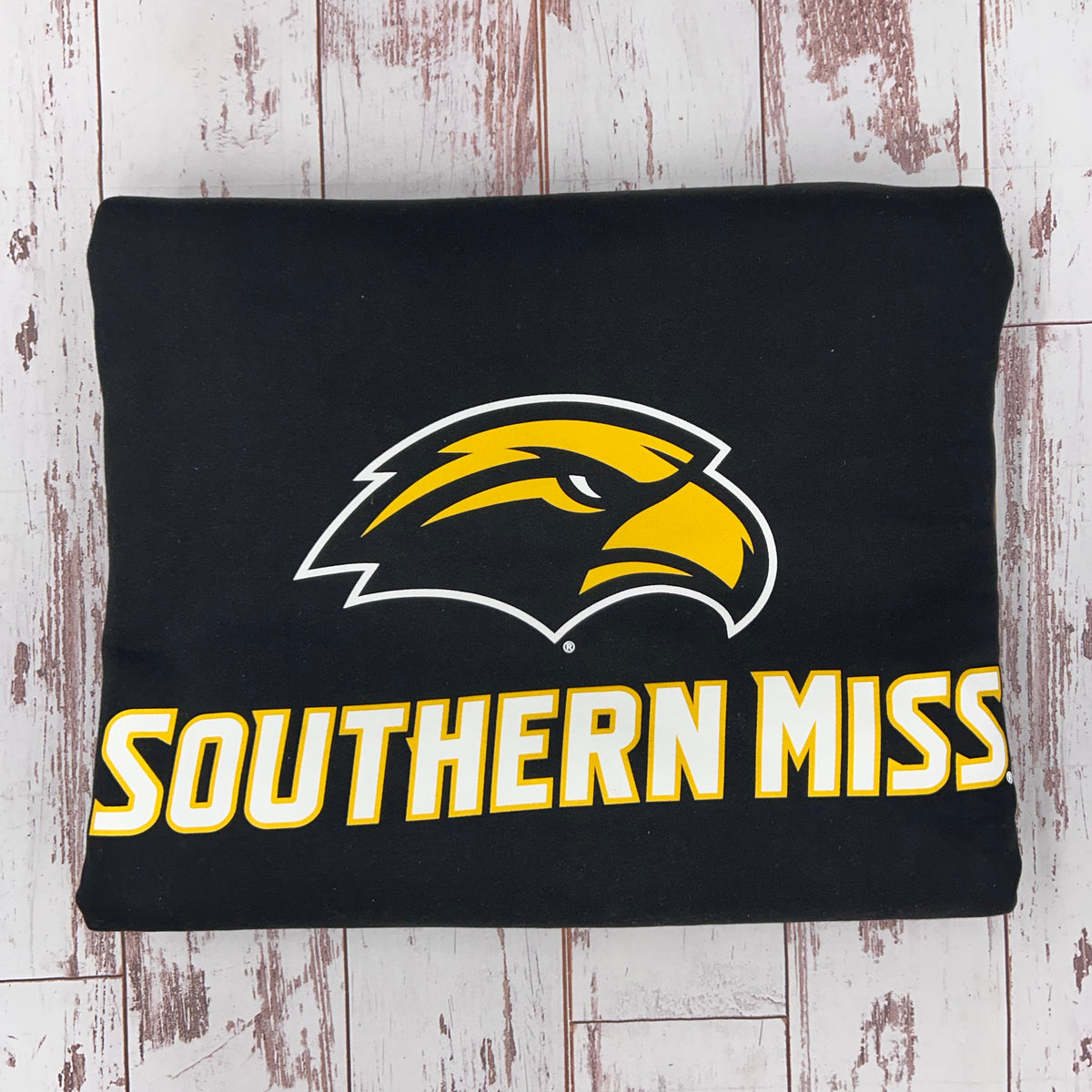 Sweatshirt Blanket with Eagle Head Southern Miss