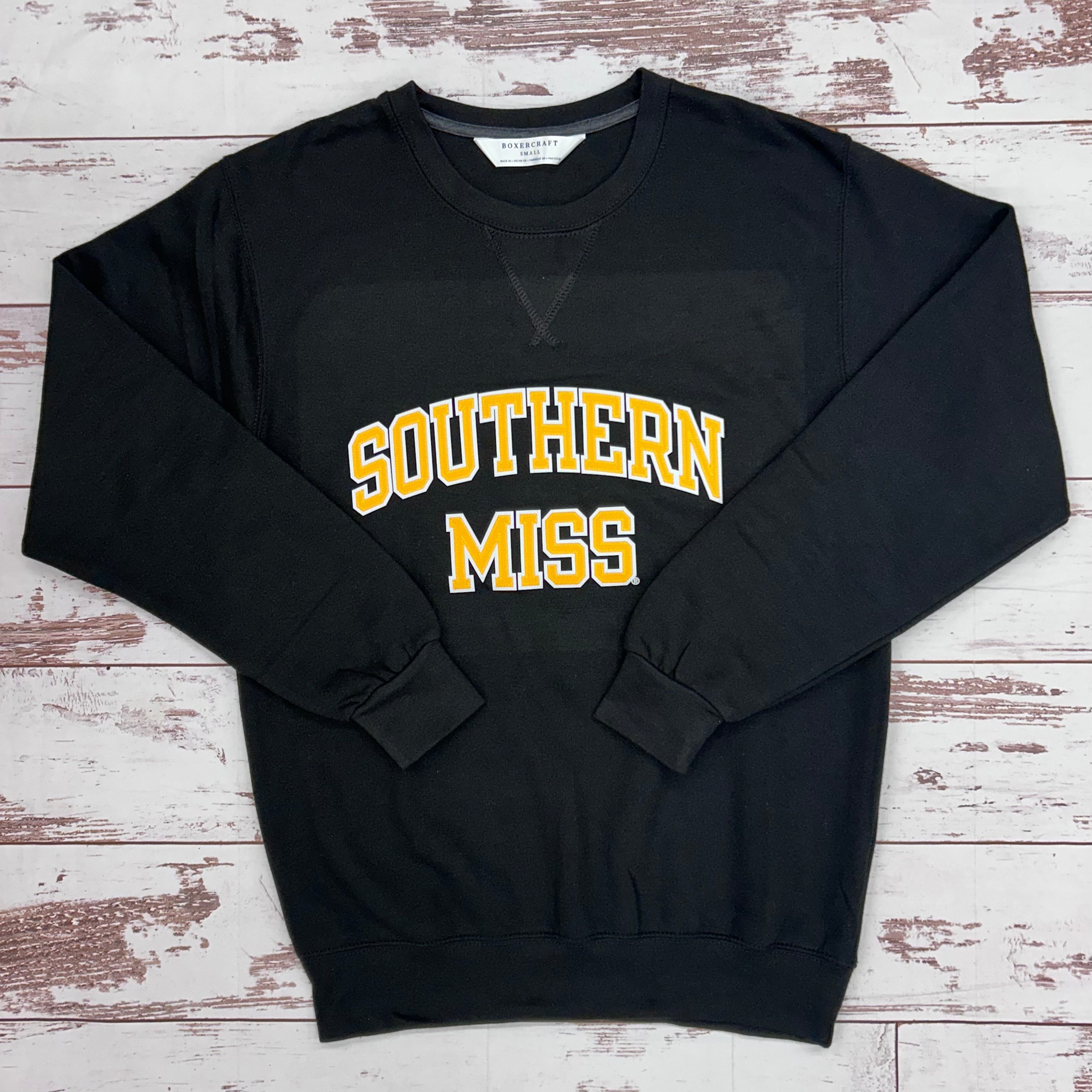 Core Fleece Crewneck Sweatshirt with Embroidered Southern Miss Arch Patches
